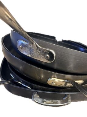 All-Clad Stainless Steel Fry Pan Set - Polished Silver